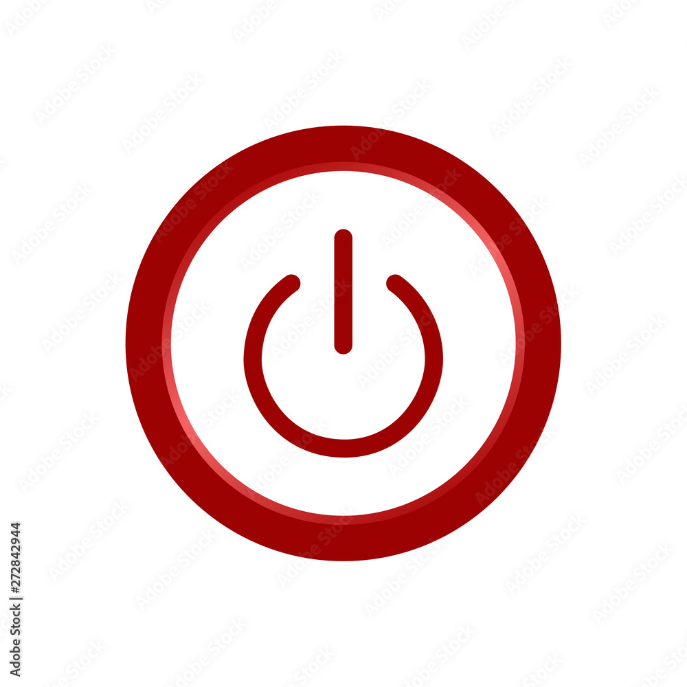 Power Button Icon. On/Off switch symbol in modern style for web site and mobile app Vector Illustration. Power Button logo design inspiration Power Button Icon. On/Off switch symbol in modern style for web site and mobile app Vector Illustration. Power Button logo design inspiration