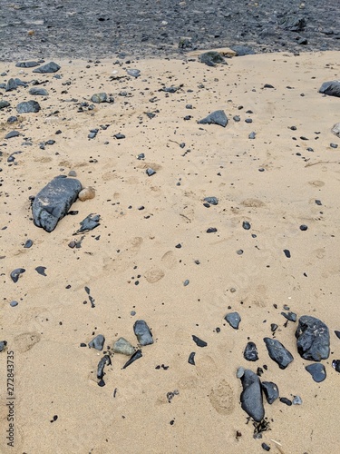 footprints in sand