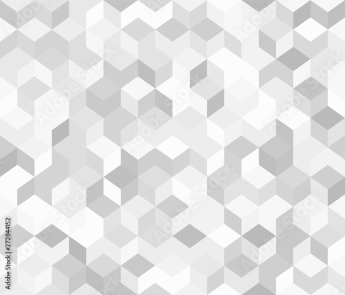 Vector seamless pattern. Gray 3d background.