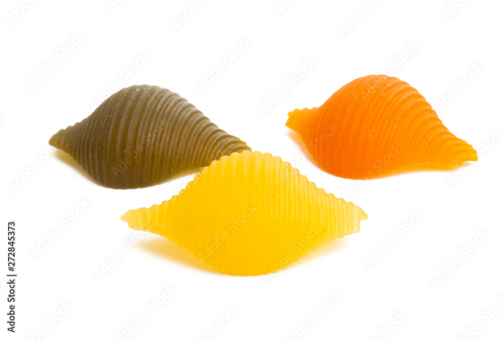 italian colored pasta isolated italian colored pasta isolated
