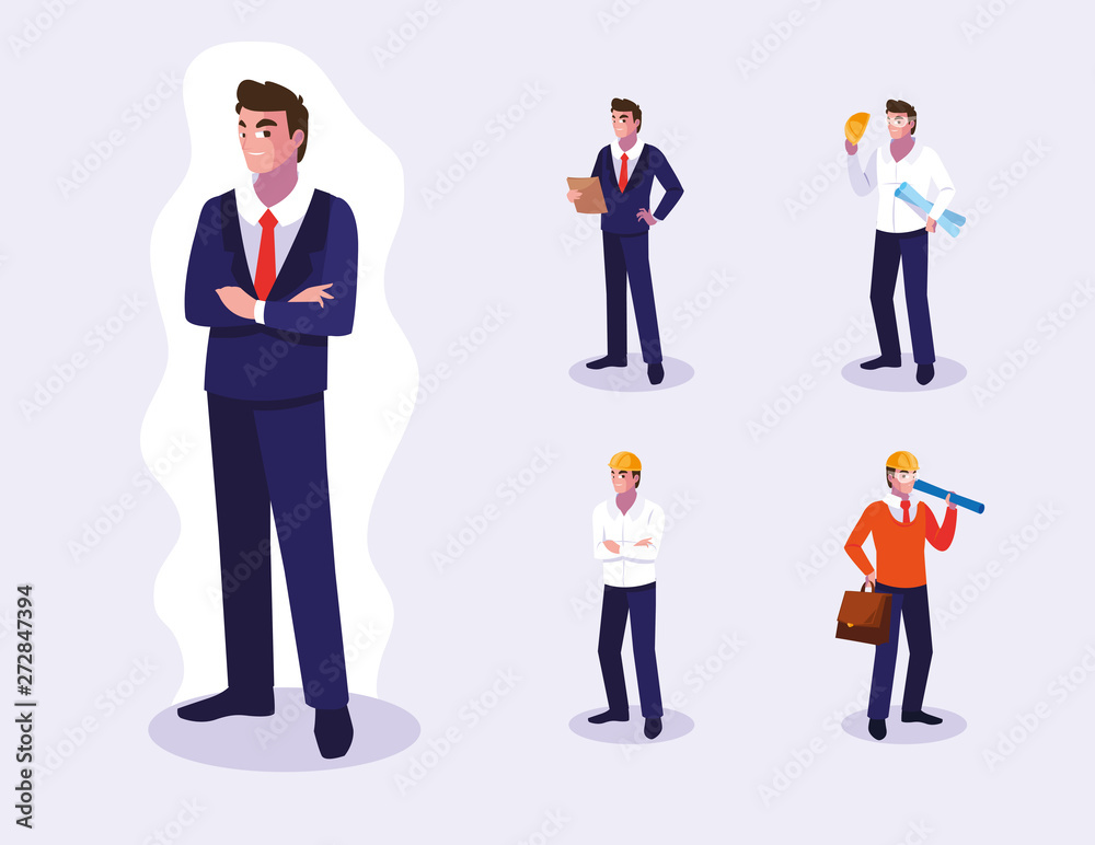 Avatars set of professional workers design Avatars set of professional workers design