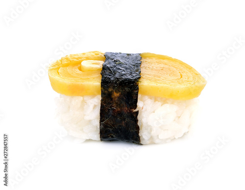 Sushi on a white background