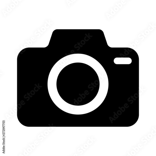 Photo camera vector icon. Cam vector icon. Photo camera illustration symbol for web sites or mobile devise.