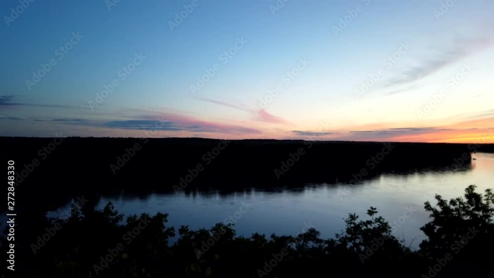 Missouri River sunset timelapse Missouri River sunset timelapse
