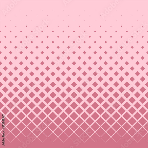 Background of red diamonds of different sizes on a pink field. Vector abstract illustration for design of stylish and business products. Flat design. Geometric gradient pattern. Mosaic of squares