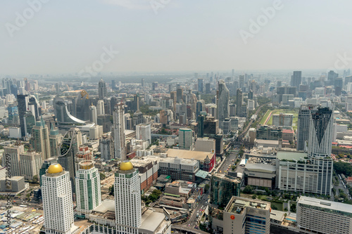 Bangkok city view from a height