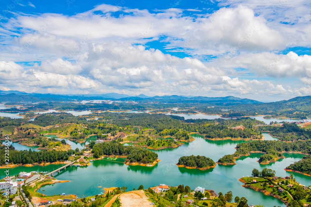 Guatapé Panorama Panorama auf die Seen Kolumbien