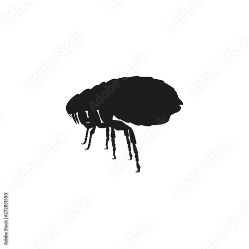 Flea icon. Simple vector illustration