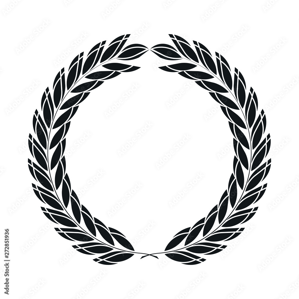 icon laurel wreath, spotrs design - original illustration