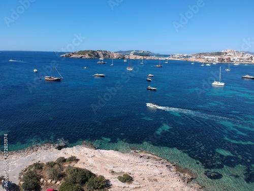 view of mediterranean sea Ibiza 