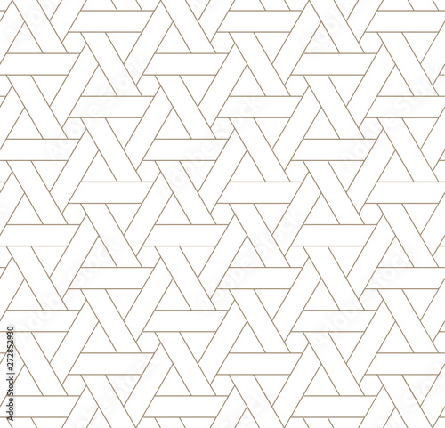 Vector seamless texture. Modern geometric background. Monochrome repeating pattern with triangles.