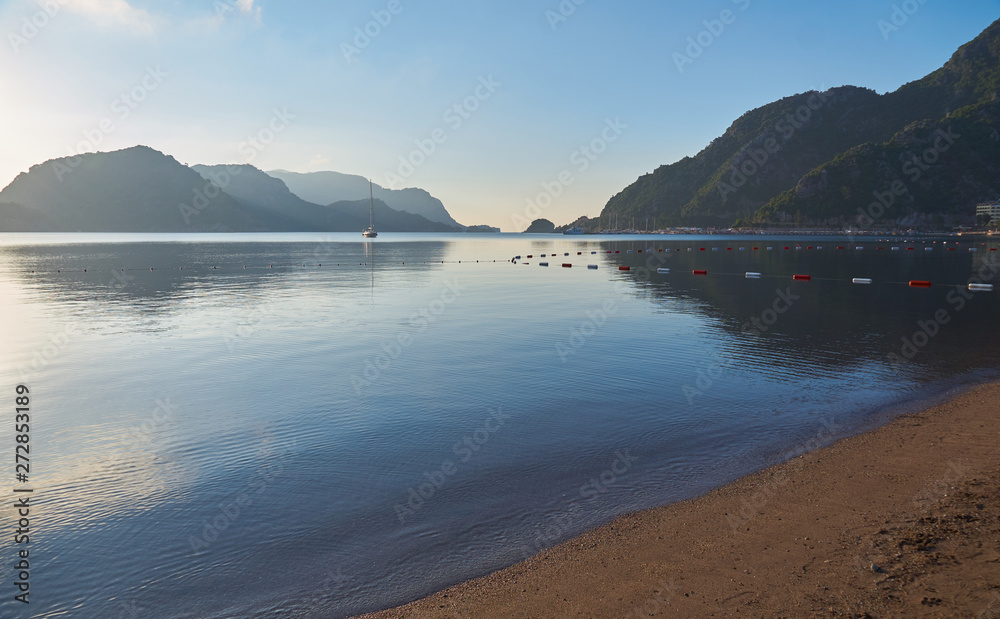 Calm morning on sea Calm morning on sea