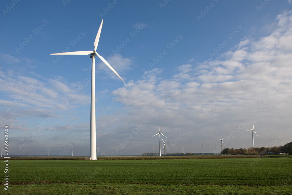 Windmill in Dutch polder. Netherlands. Green energy Windmill in Dutch polder. Netherlands. Green energy