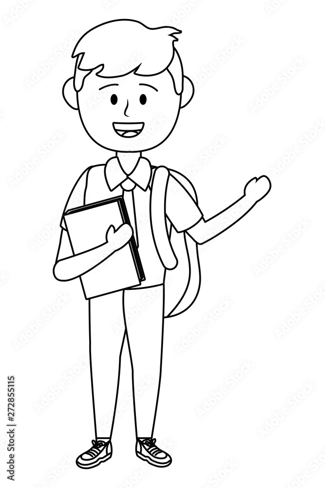 Boy kid of school design vector illustrator Boy kid of school design vector illustrator