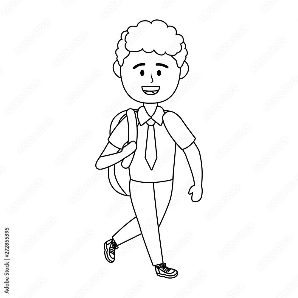 Boy kid of school design vector illustrator Boy kid of school design vector illustrator