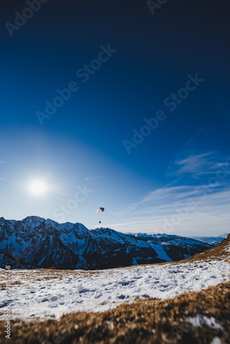 Paragliding in the Austrian mountains