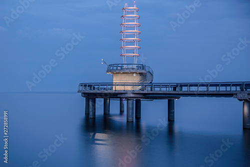 BUILDING AT THE END OF A PIER