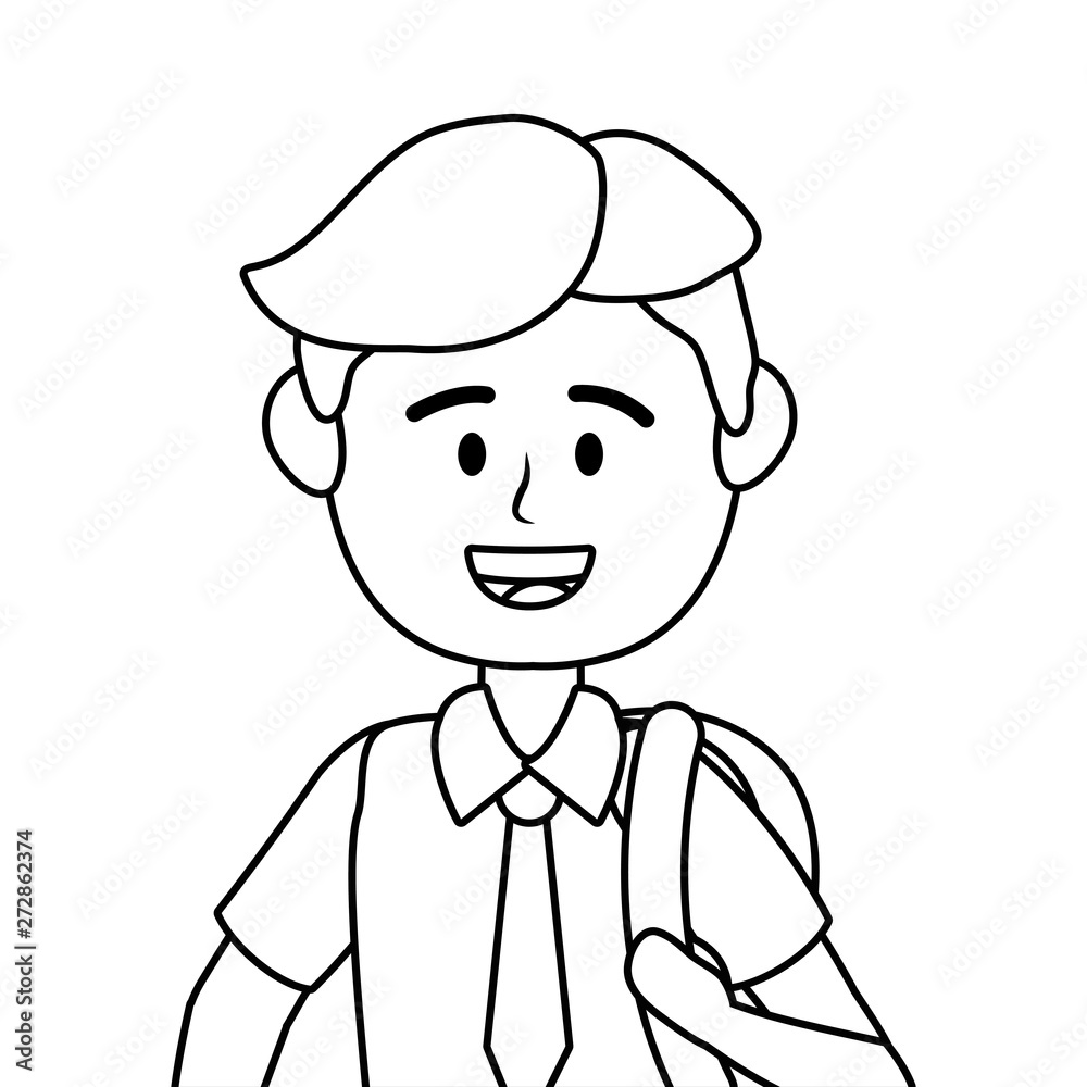 Boy kid of school design vector illustrator Boy kid of school design vector illustrator