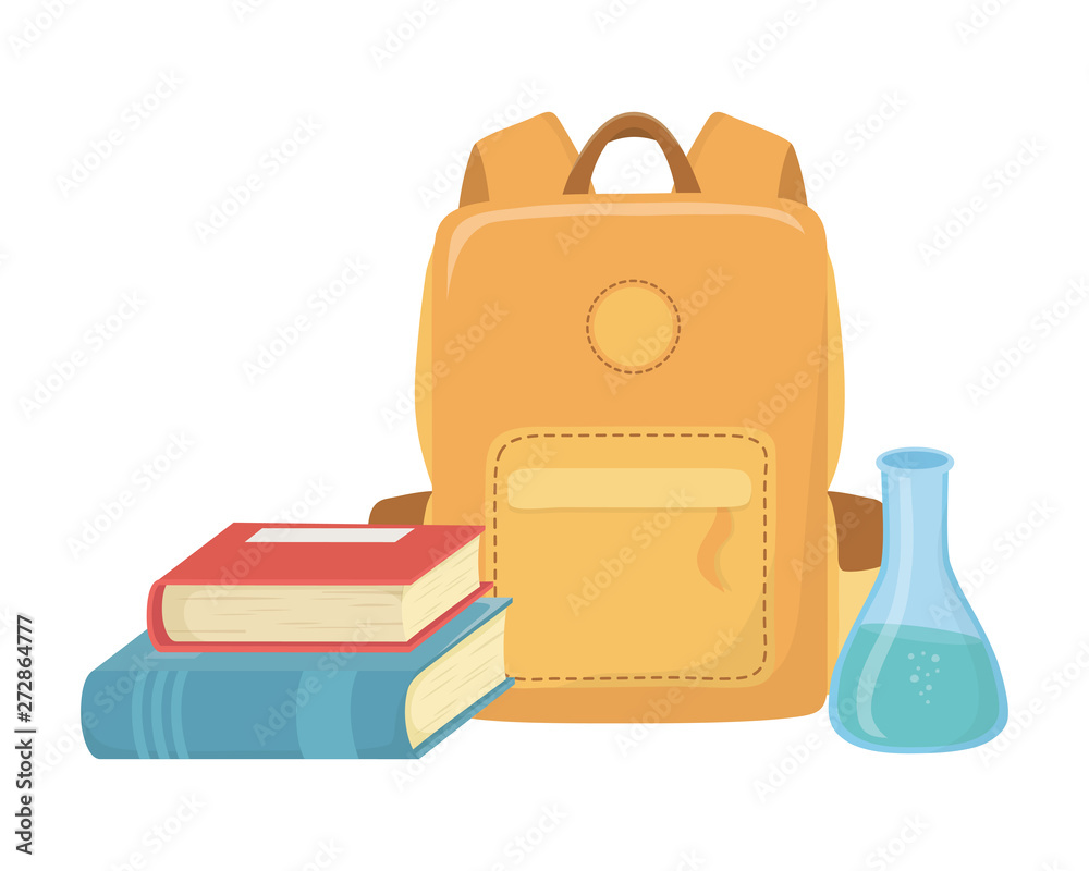 Bag and supplies of school design Bag and supplies of school design