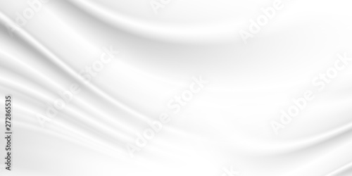 White luxury fabric background with copy space