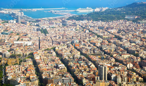 Residential area of Barcelona in Spain