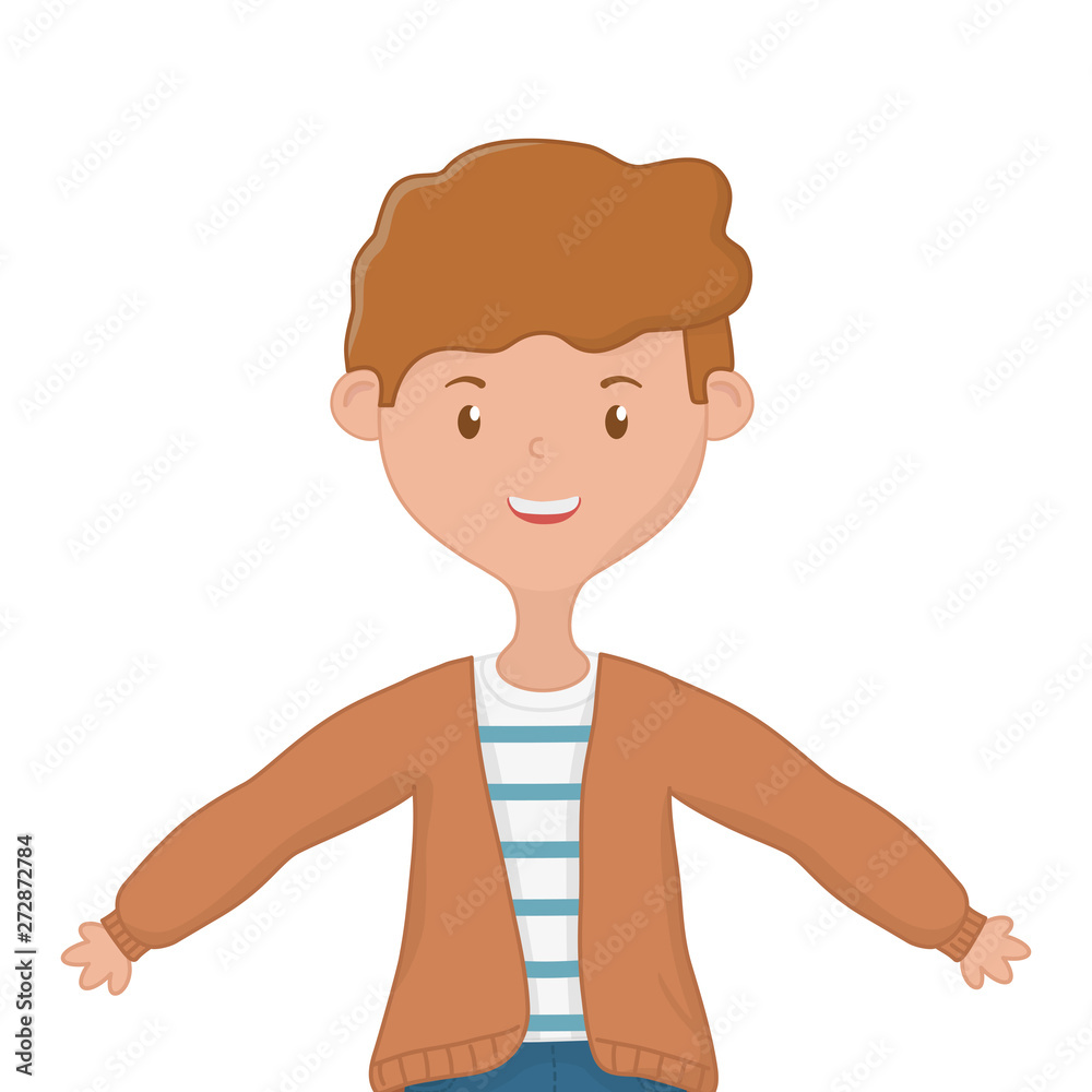 Teenager boy cartoon design vector illustration Teenager boy cartoon design vector illustration