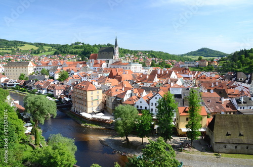 View of Cesky Krumlov in the Czech Republic