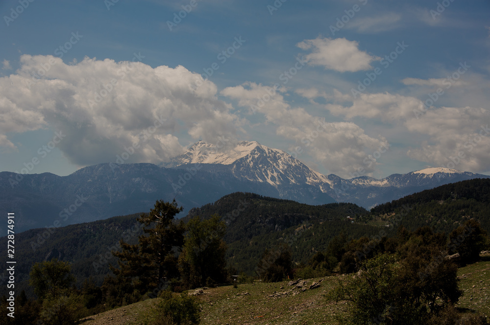 Far view at Takhtalydag mountain in Turkey Far view at Takhtalydag mountain in Turkey