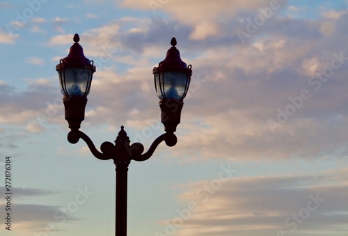 Dual Antique Street Lamps