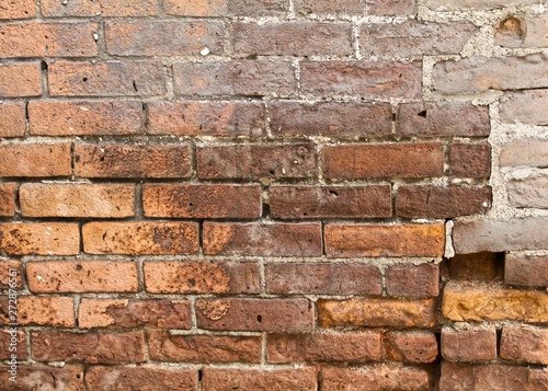 Old Nineteenth Century Brick Wall
