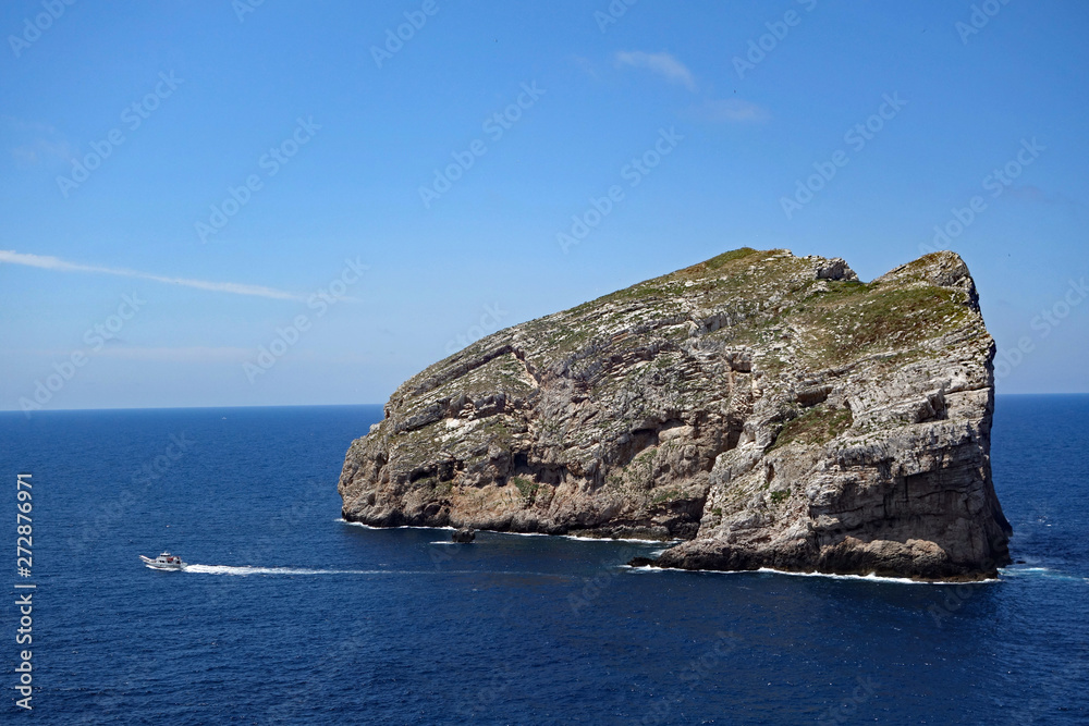 Sardinien Blick auf Felsen am Capo Caccia