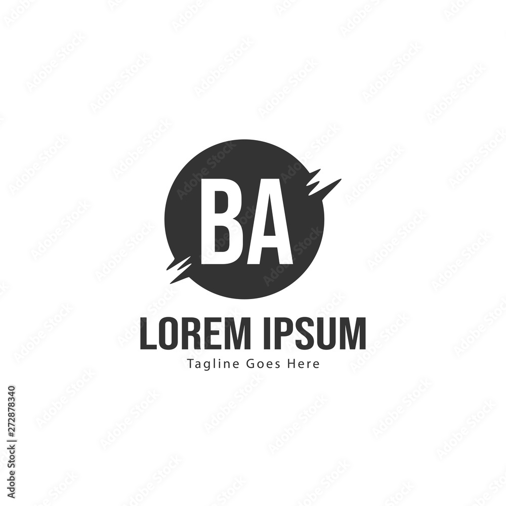 BA Letter Logo Design. Creative Modern BA Letters Icon Illustration BA Letter Logo Design. Creative Modern BA Letters Icon Illustration