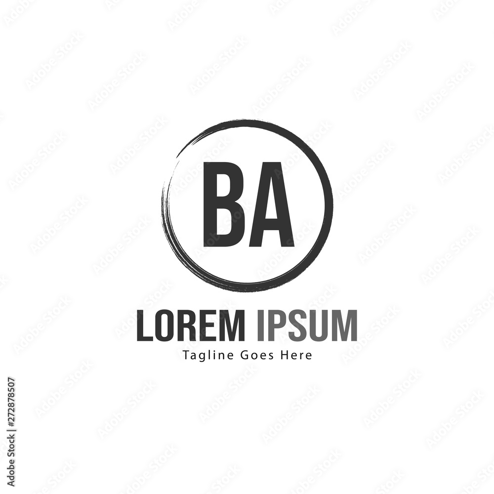 BA Letter Logo Design. Creative Modern BA Letters Icon Illustration BA Letter Logo Design. Creative Modern BA Letters Icon Illustration