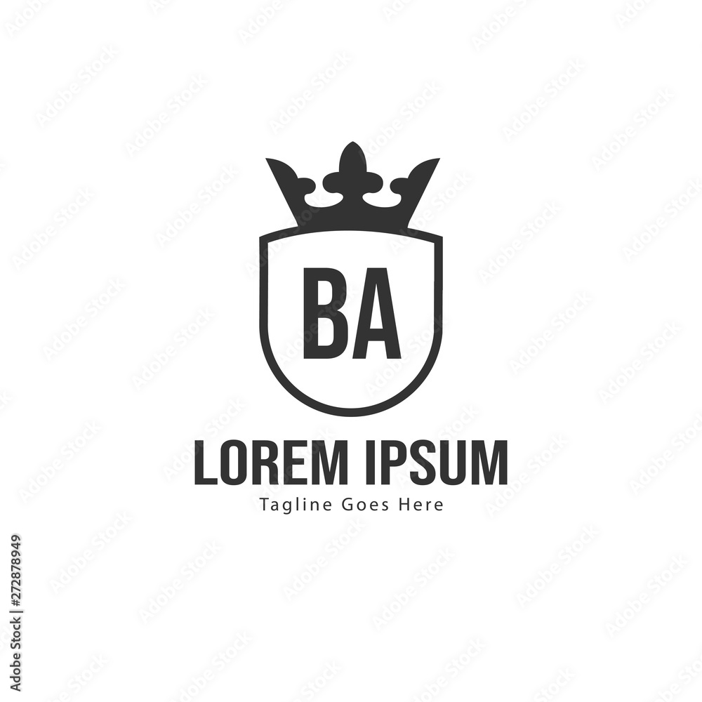 BA Letter Logo Design. Creative Modern BA Letters Icon Illustration BA Letter Logo Design. Creative Modern BA Letters Icon Illustration