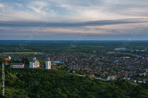 View on a Vršac city at sunset in Vojvodina, Serbia © Branimir