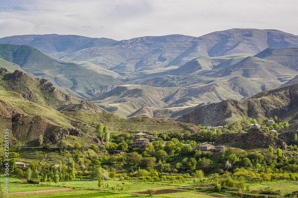 Armenian village Agarakadzor in mountains, Armenia, Asia