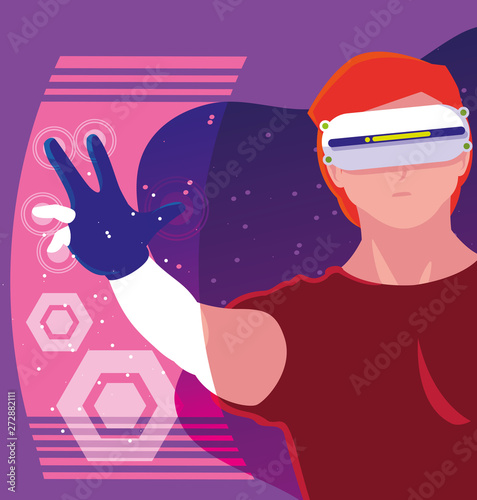 Design of man using technology of augmented reality