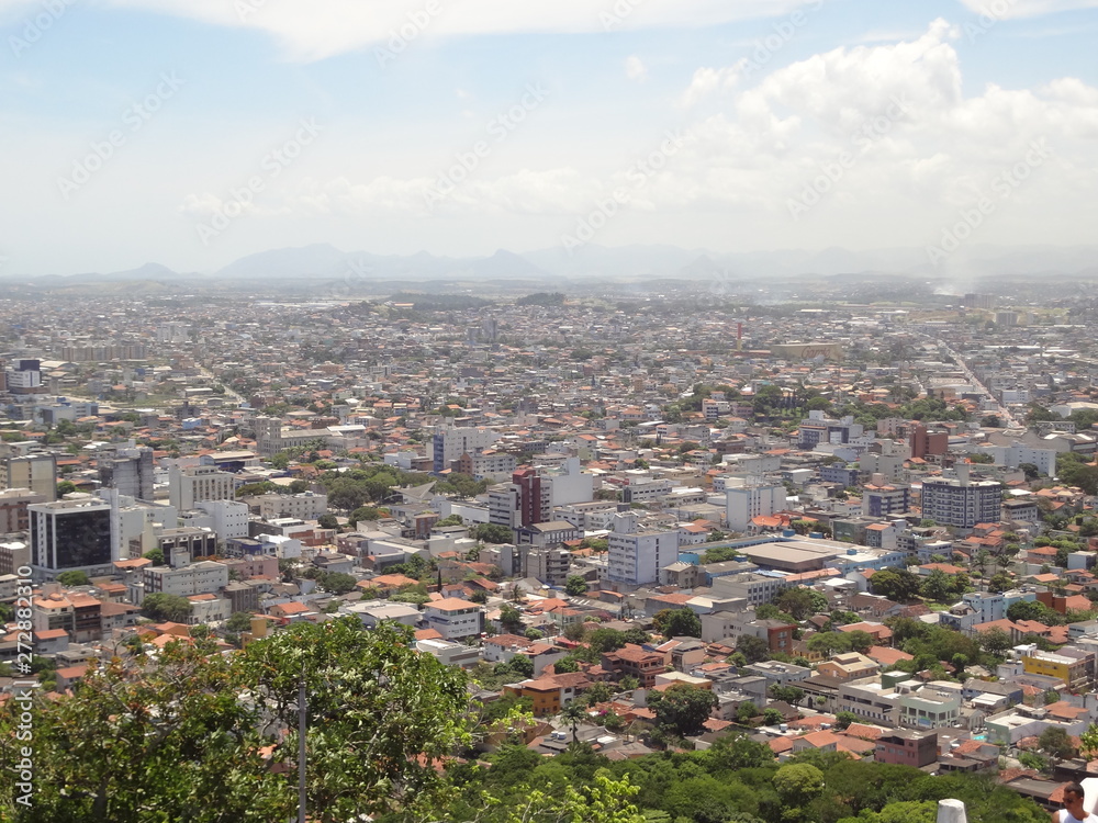 Vista aérea cidade brasileira Vila Velha/ES