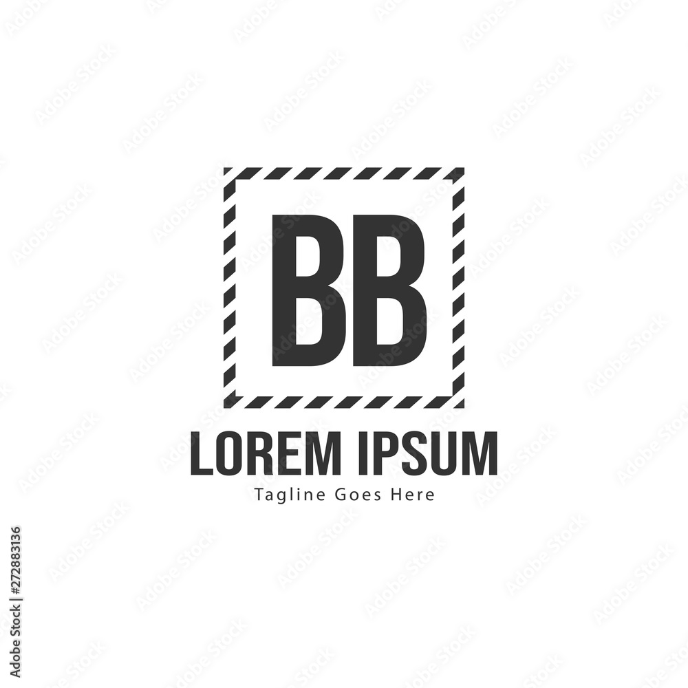 BB Letter Logo Design. Creative Modern BB Letters Icon Illustration