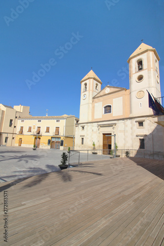 Plaza del ayuntamiento de Villanueva del Río Segura, Murcia, España