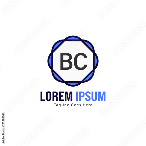 BC Letter Logo Design. Creative Modern BC Letters Icon Illustration