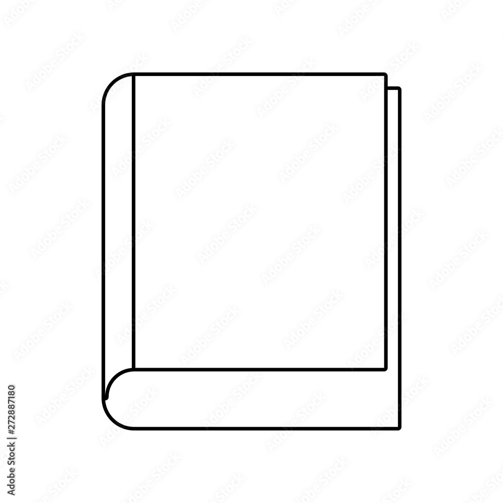text book education isolated icon