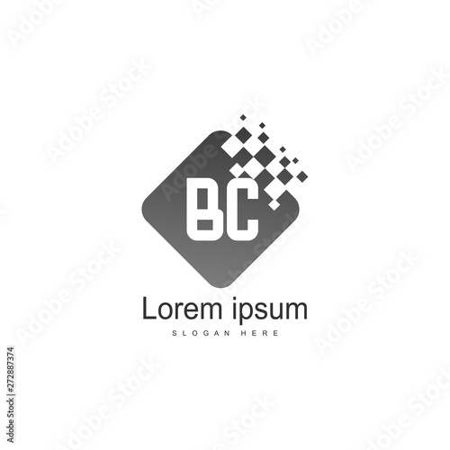 BC Letter Logo Design. Creative Modern BC Letters Icon Illustration