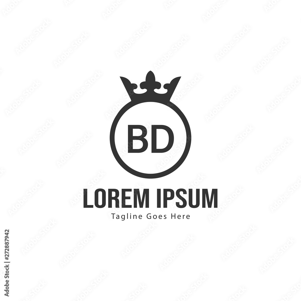 BD Letter Logo Design. Creative Modern BD Letters Icon Illustration BD Letter Logo Design. Creative Modern BD Letters Icon Illustration