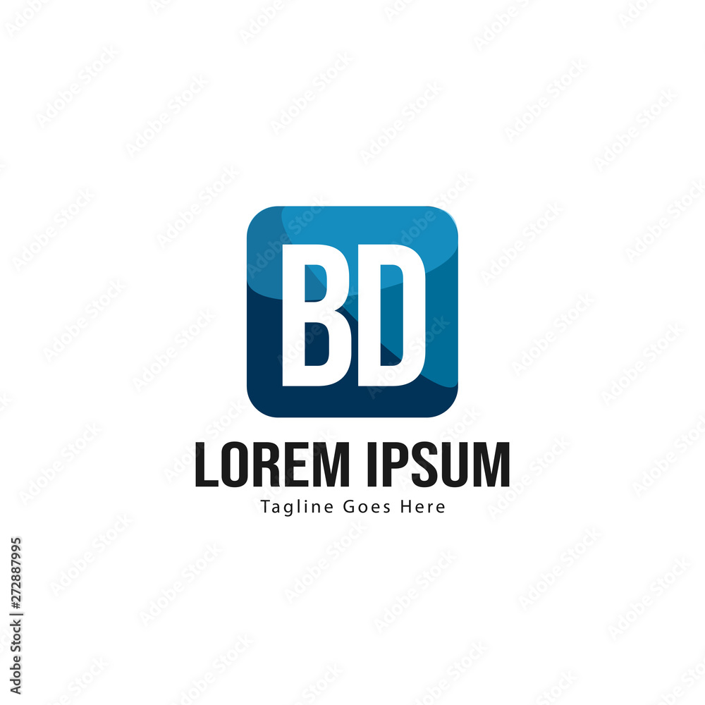 BD Letter Logo Design. Creative Modern BD Letters Icon Illustration BD Letter Logo Design. Creative Modern BD Letters Icon Illustration