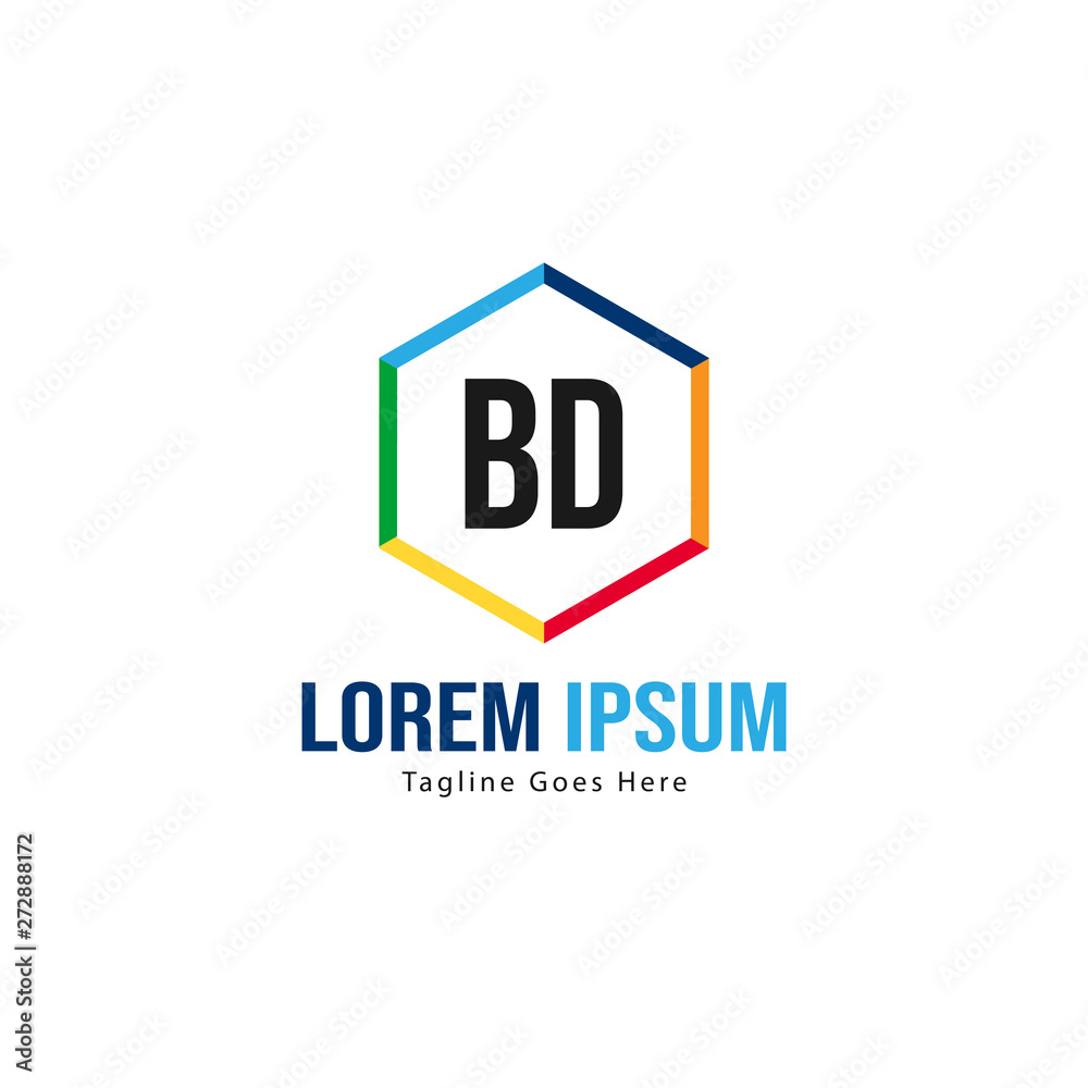 BD Letter Logo Design. Creative Modern BD Letters Icon Illustration BD Letter Logo Design. Creative Modern BD Letters Icon Illustration