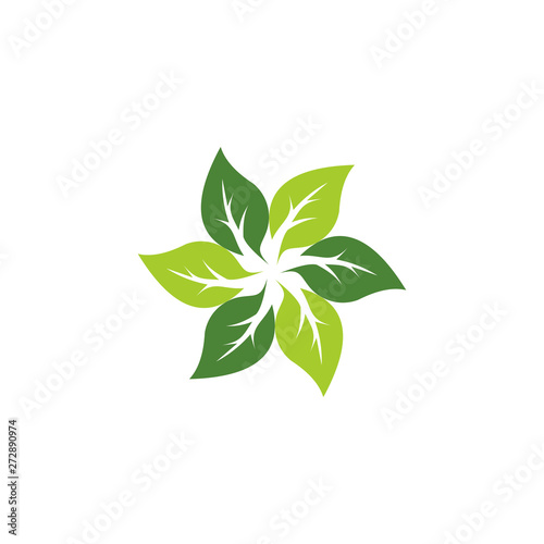 Abstract leaf modern logo vector graphic download