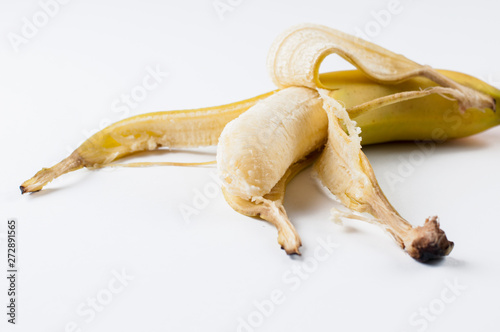 Banana isolated on a white background. Tropical fruit