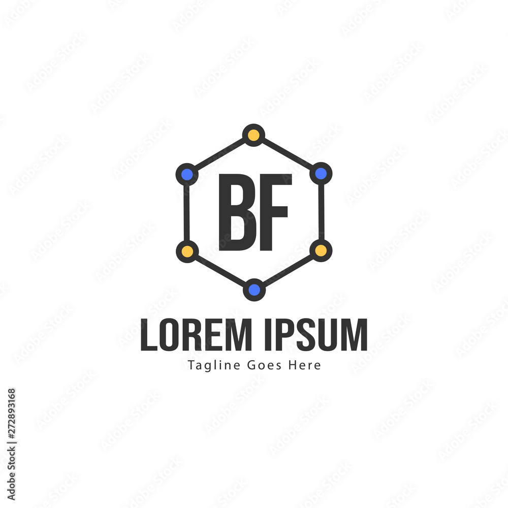 BF Letter Logo Design. Creative Modern BF Letters Icon Illustration BF Letter Logo Design. Creative Modern BF Letters Icon Illustration