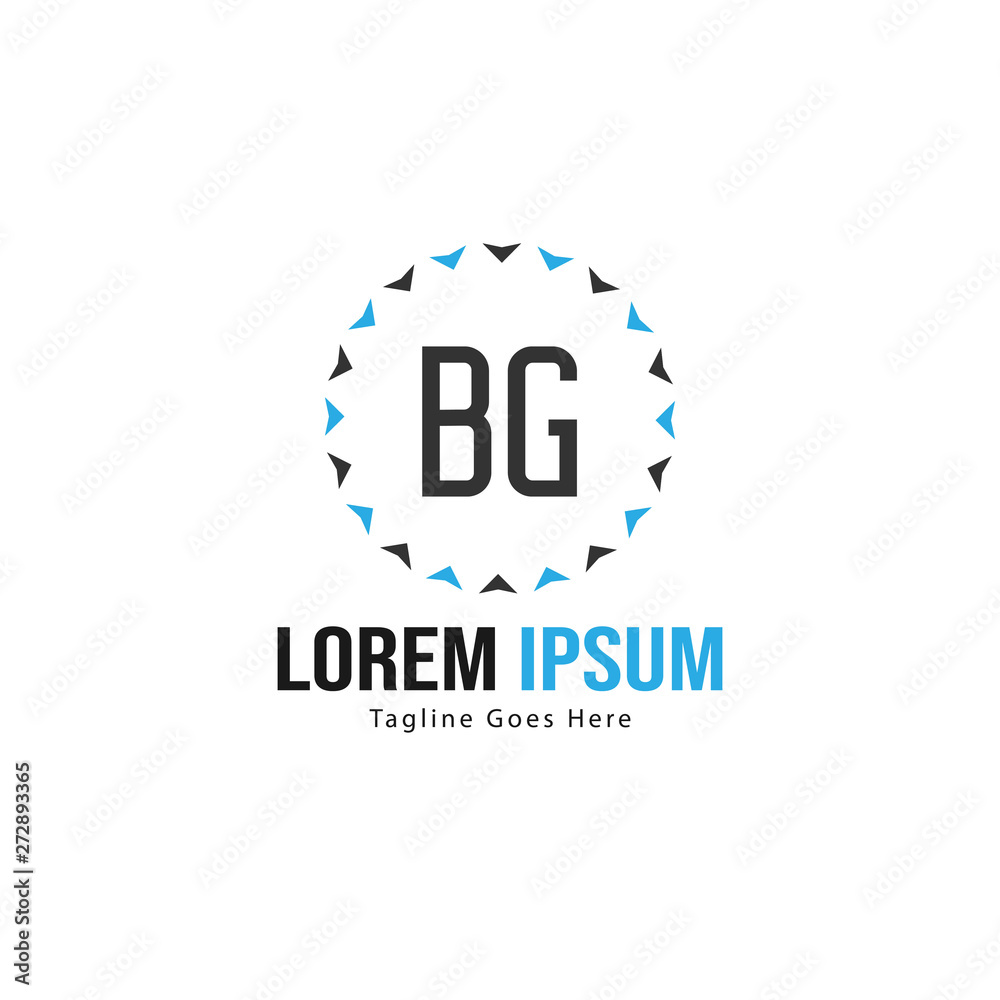 BG Letter Logo Design. Creative Modern BG Letters Icon Illustration BG Letter Logo Design. Creative Modern BG Letters Icon Illustration